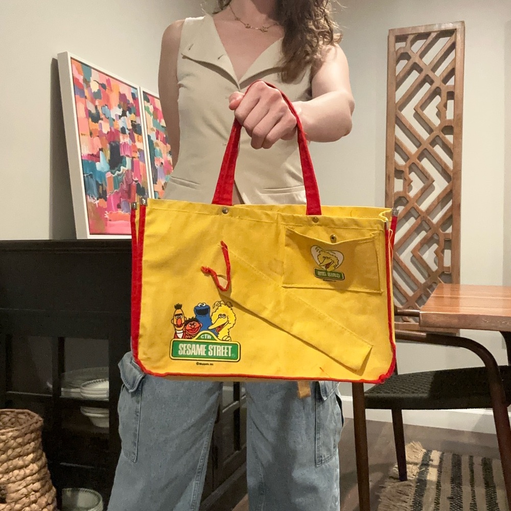 Vintage 1980’s Sesame Street Purse Bag Tote